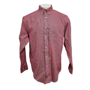 Gold Label Roundtree & Yorke Red Men's Dress Shirt
